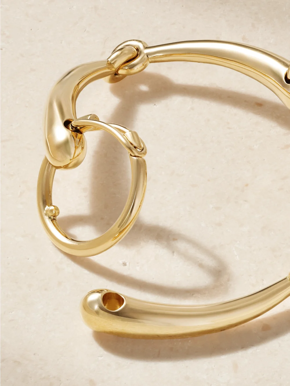 Back view of the Ole Lynggaard Copenhagen Horsebit 18-karat Gold Bracelet