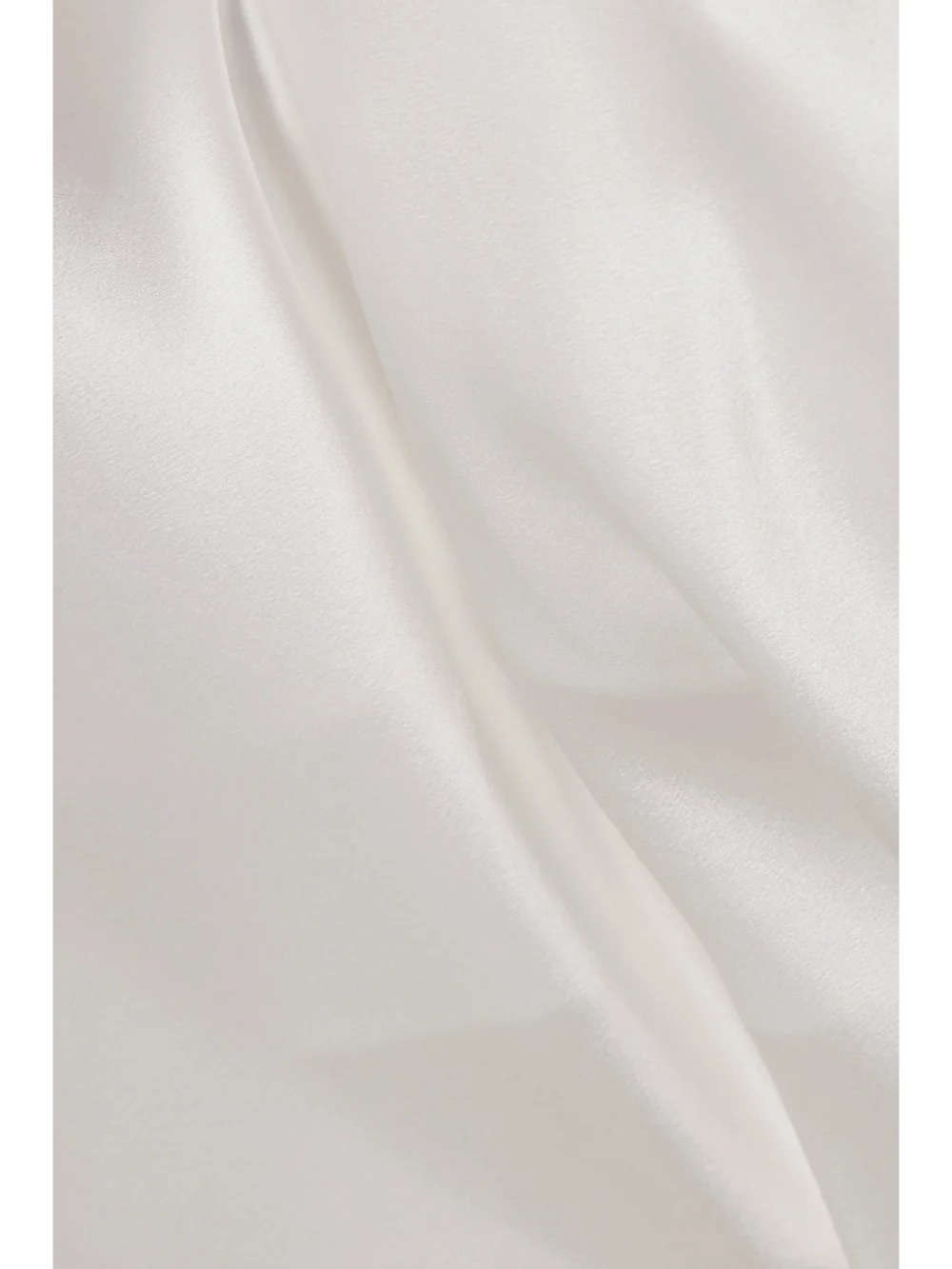 Close-up detail of the Olivia von Halle Bella Silk-satin Pajama Set
