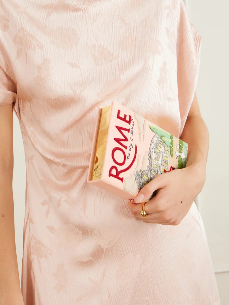Olympia Le-Tan Rome Embroidered Canvas Clutch