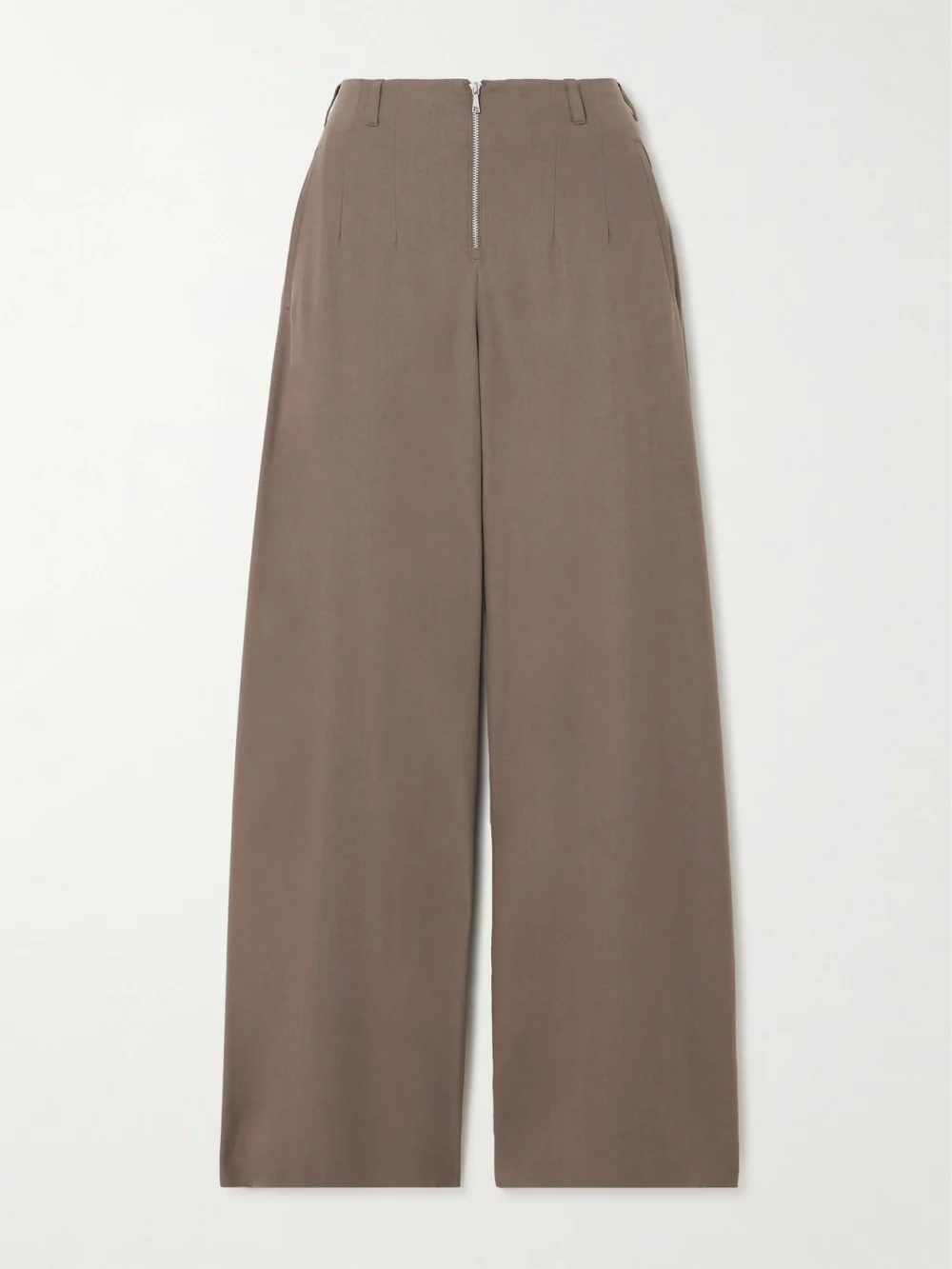 Our Legacy Serene Tencel™ Lyocell and Wool-blend Wide-leg Pants in brown