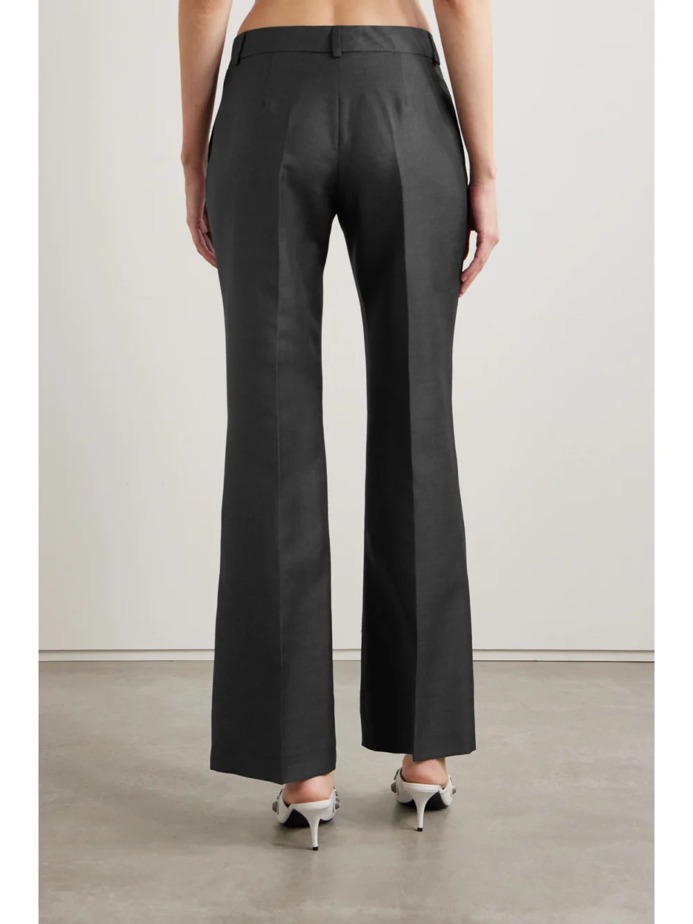 Back view of the Our Legacy Wool-blend Twill Straight-leg Pants