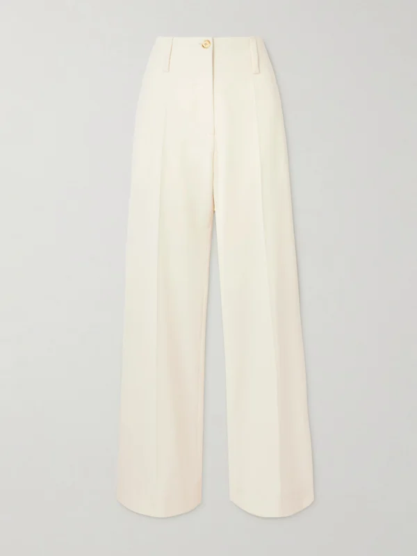 Patou Stretch Wool-twill Tapered Pants