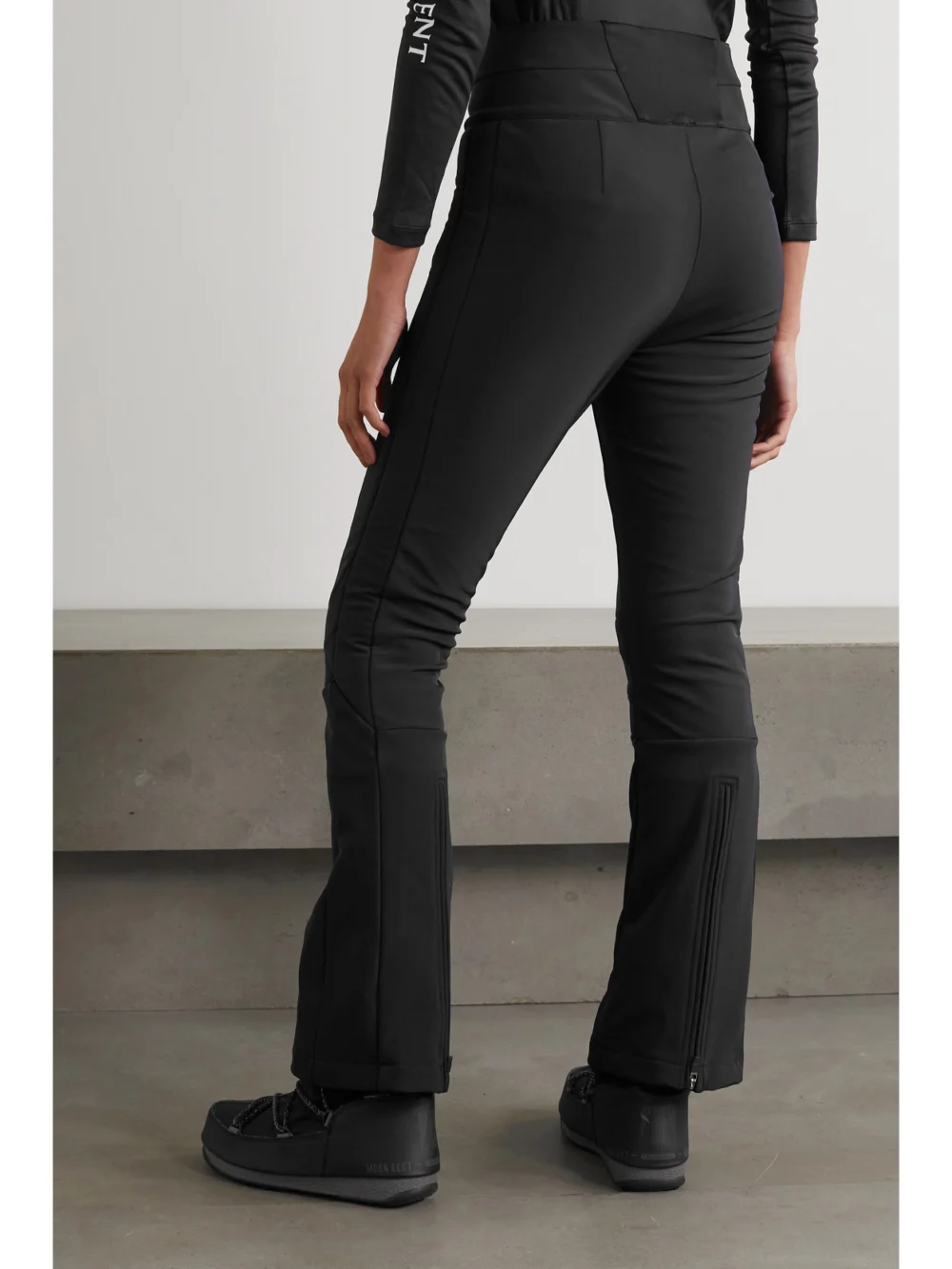 Back view of the Perfect Moment Aurora High-rise Flared Ski Pants