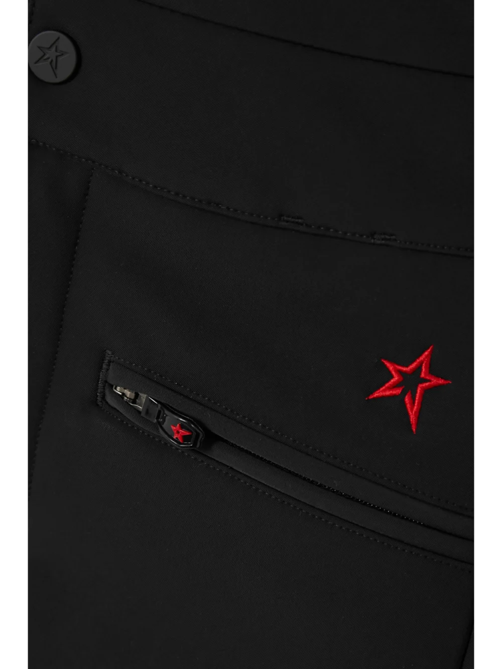 Close-up detail of the Perfect Moment Aurora High-rise Flared Ski Pants