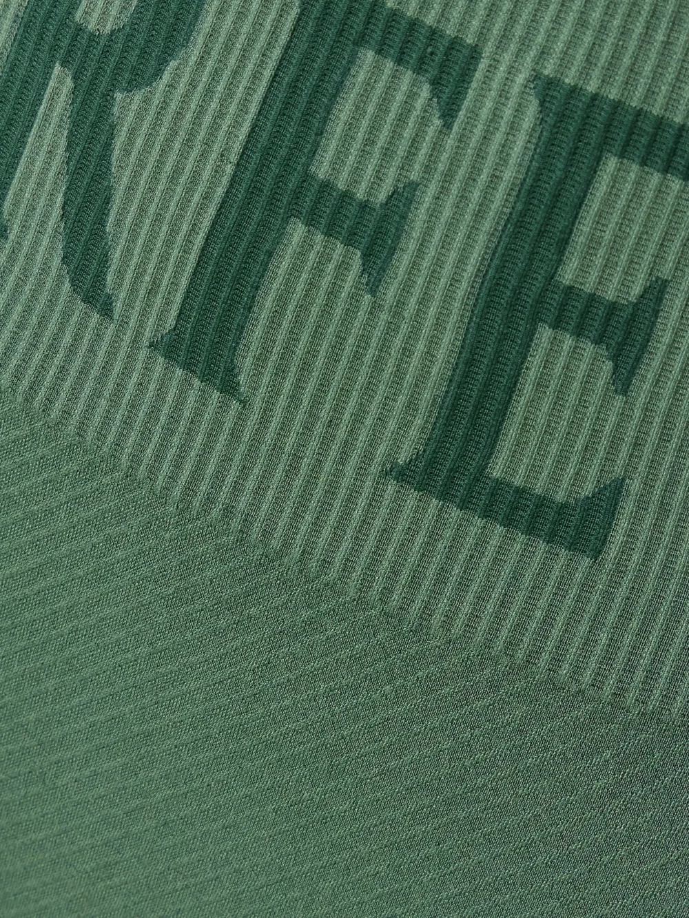 Close-up detail of the Perfect Moment Logo-embroidered Thermal Modal-blend Jersey Ski Leggings