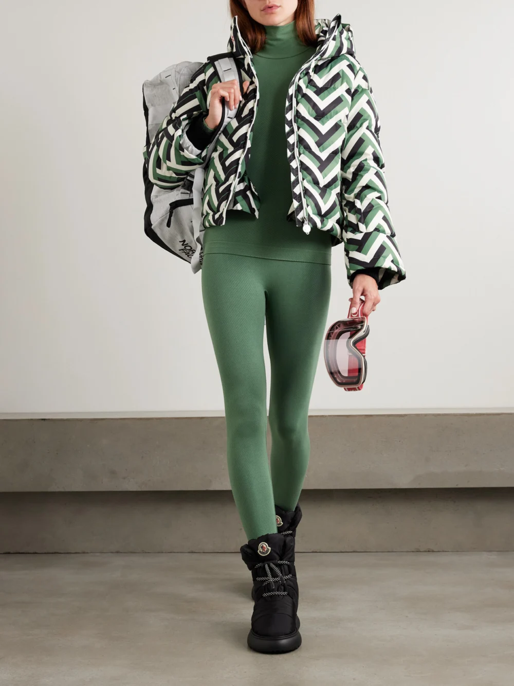 Perfect Moment Logo-embroidered Thermal Modal-blend Jersey Ski Leggings, styled view