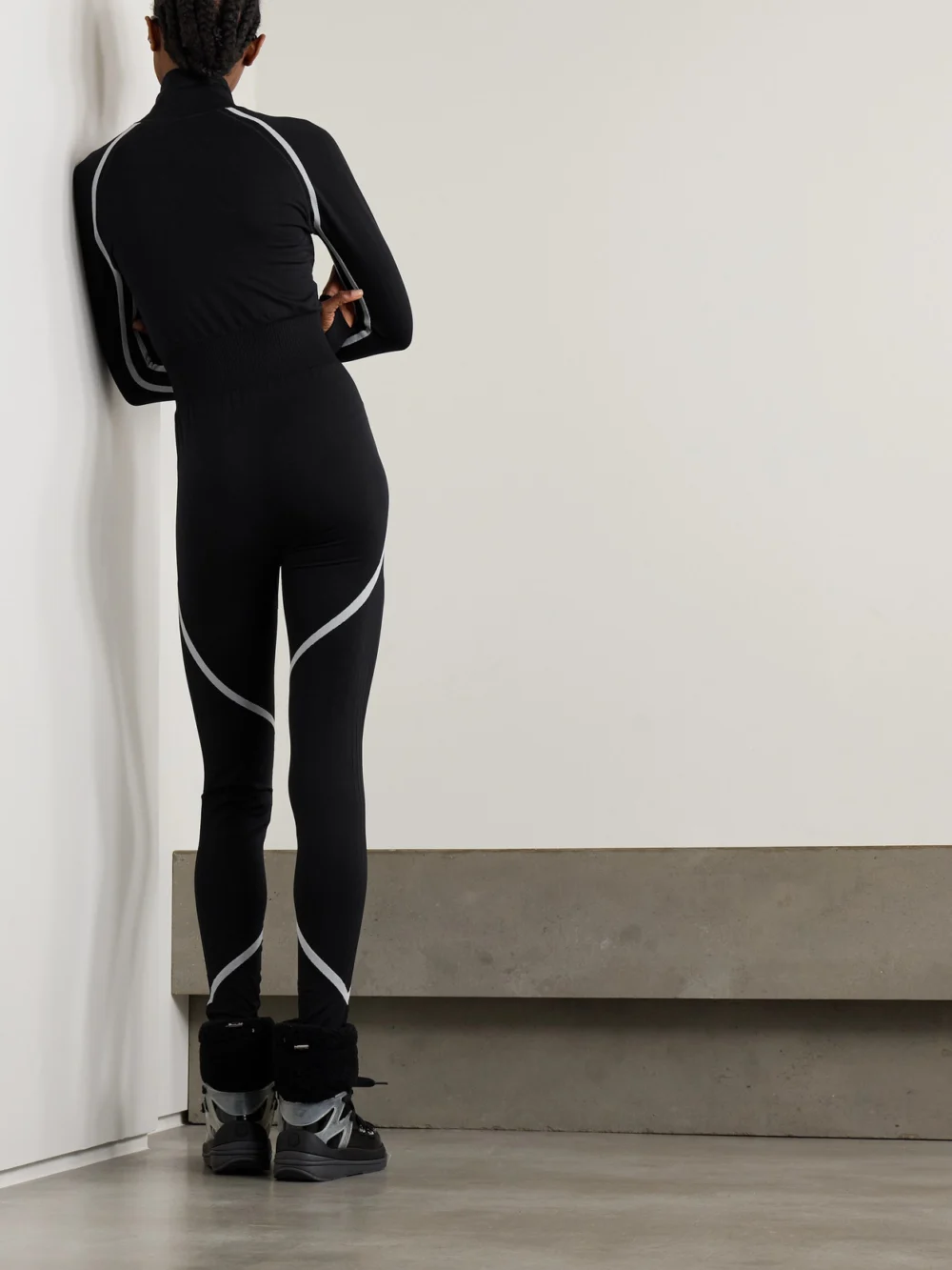 Back view of the Perfect Moment Stretch-knit Ski Jumpsuit