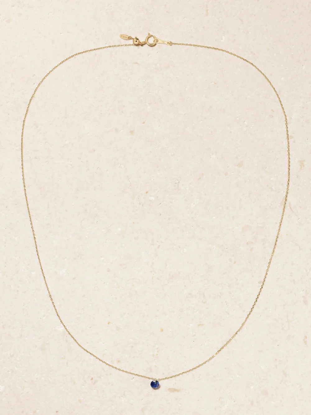 Close-up detail of the Persée 18-karat Gold Sapphire Necklace