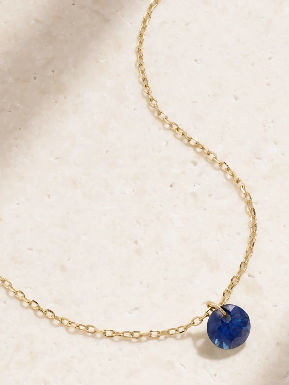 Persée 18-karat Gold Sapphire Necklace in blue
