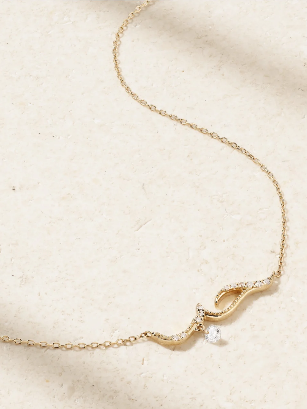 Persée Love 18-karat Gold Diamond Necklace