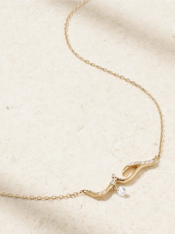 Persée Love 18-karat Gold Diamond Necklace