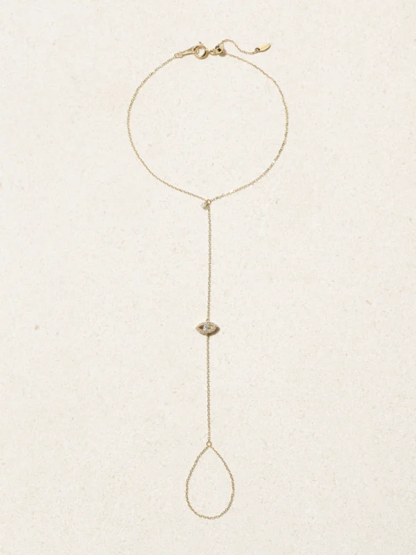 Persée Séléné 18-karat Gold Hand Bracelet
