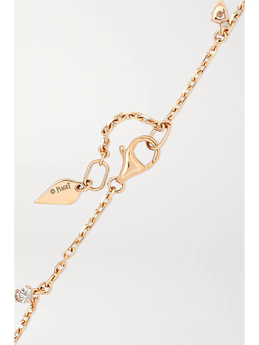 Back view of the Piaget Sunlight 18-karat Rose Gold Diamond Bracelet