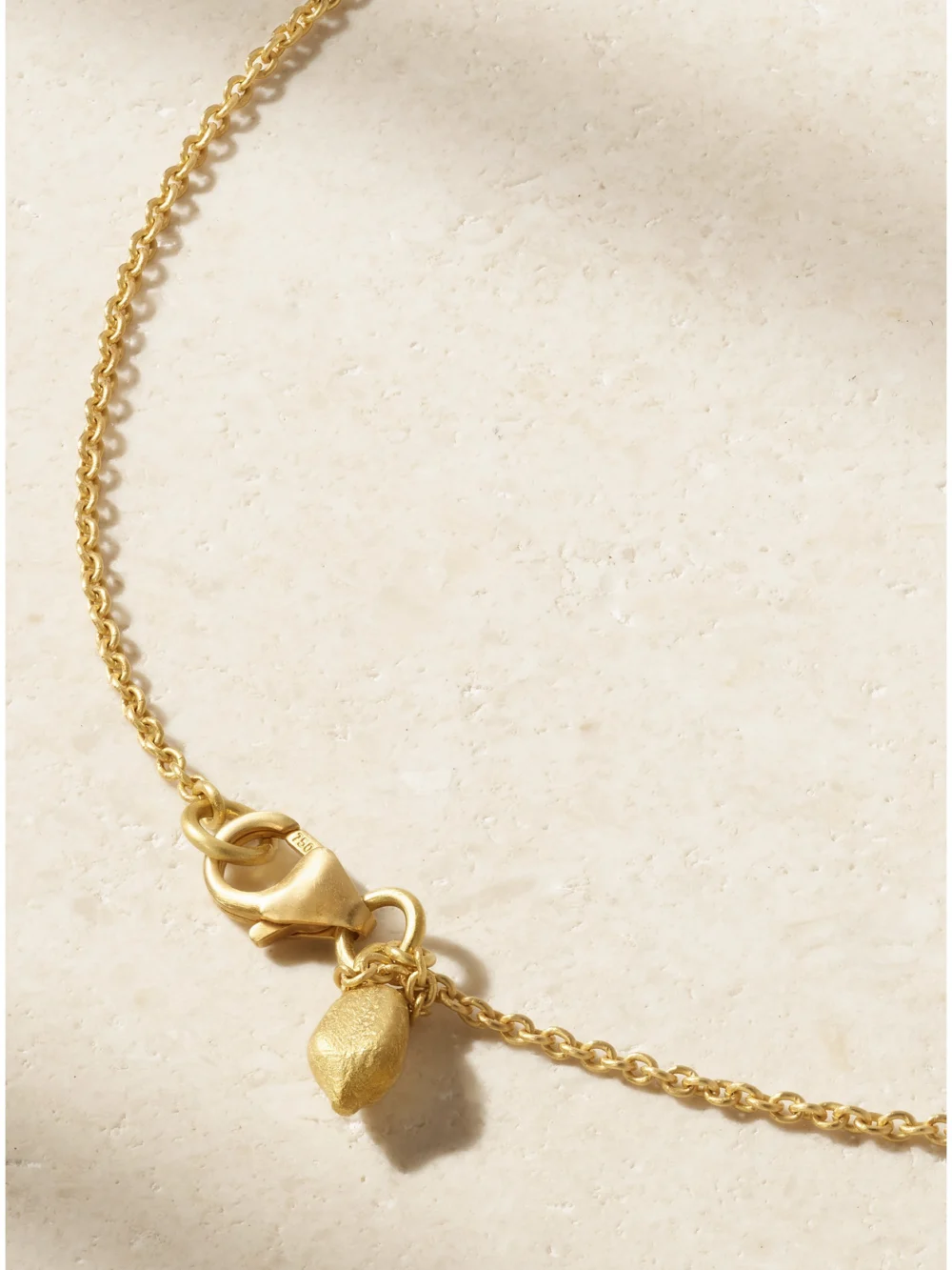 Back view of the Pippa Small 18-karat Gold Sapphire Necklace