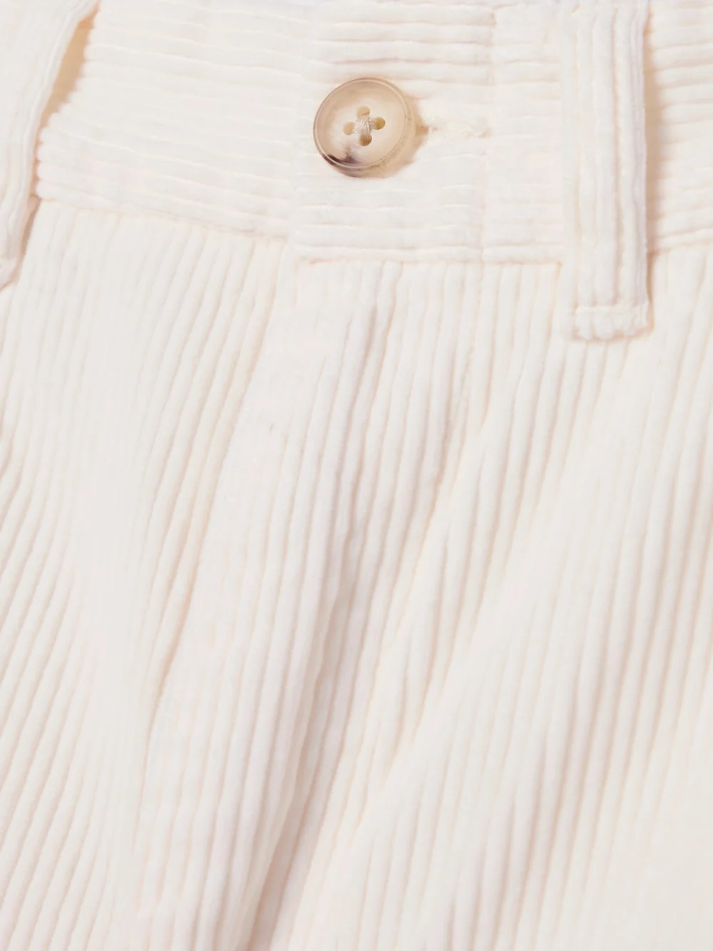 Close-up detail of the Polo Ralph Lauren Cropped Cotton-corduroy Wide-leg Pants