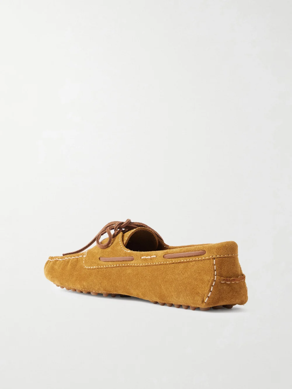 Back view of the Polo Ralph Lauren Leather-trimmed Suede Loafers
