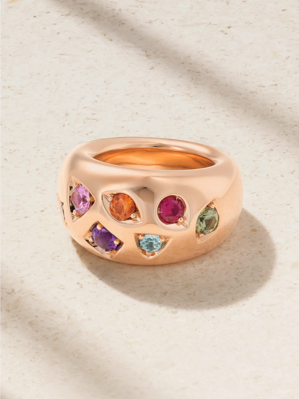 Pomellato Iconica 18-karat Rose Multi-stone Ring in gold