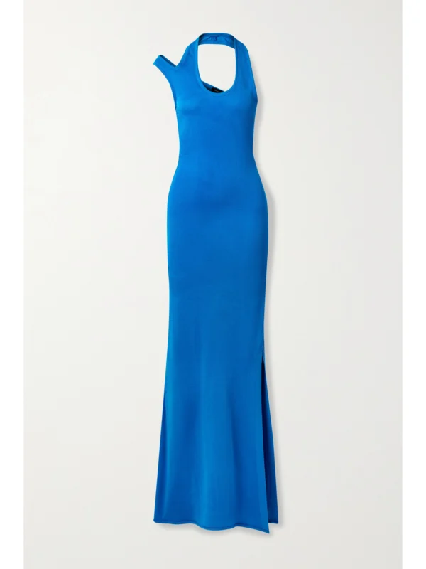 Proenza Schouler Cutout Stretch-crepe Halterneck Maxi Dress
