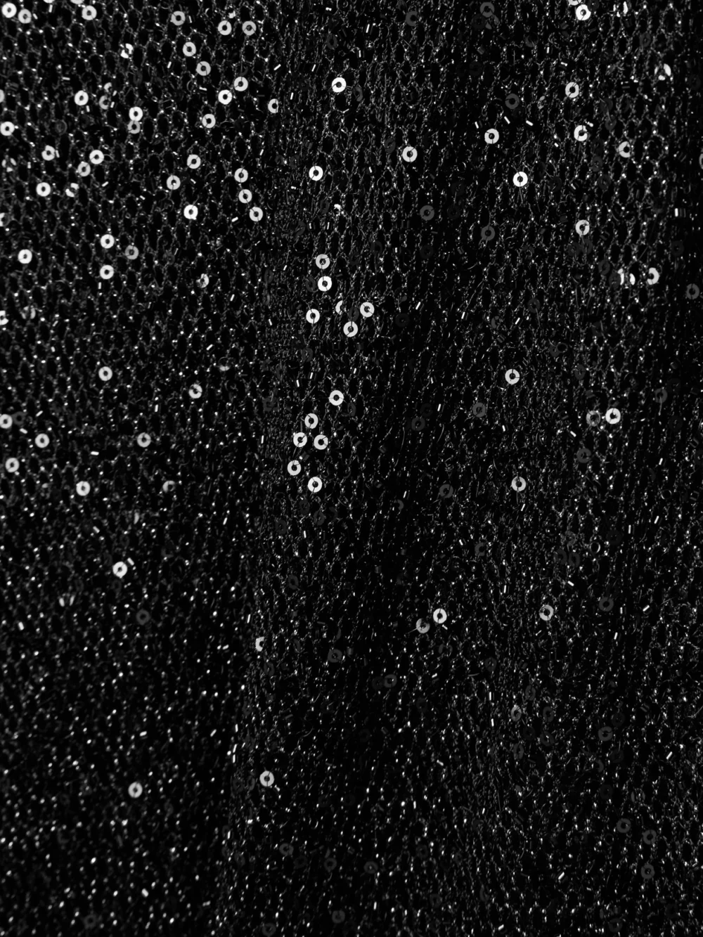 Close-up detail of the Proenza Schouler Marlowe Embellished Metallic Knitted Midi Dress