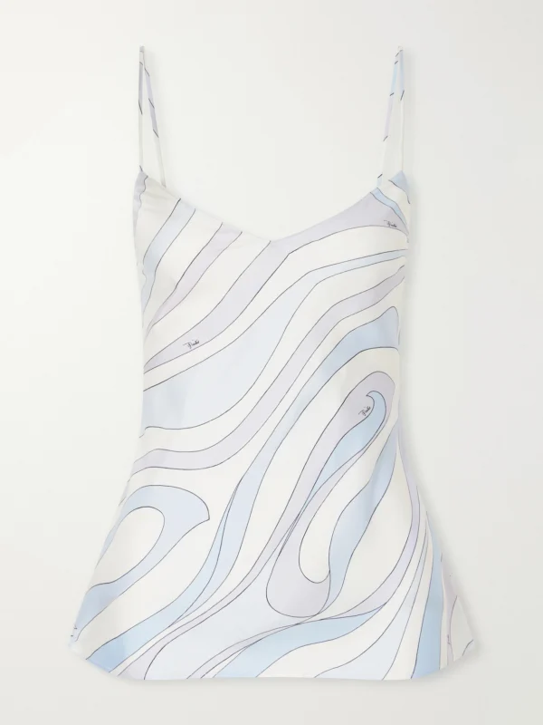 Pucci Printed Silk-twill Cami