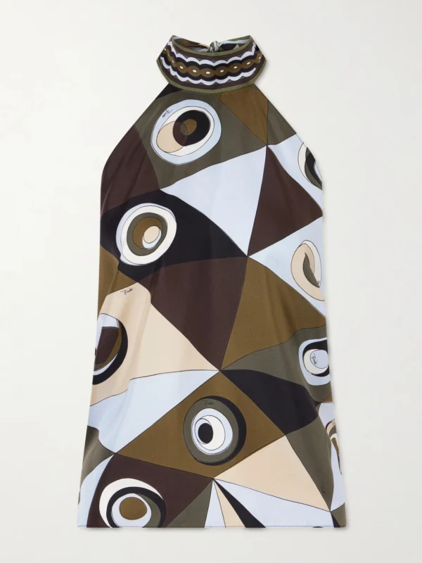 Pucci Printed Silk-twill Top