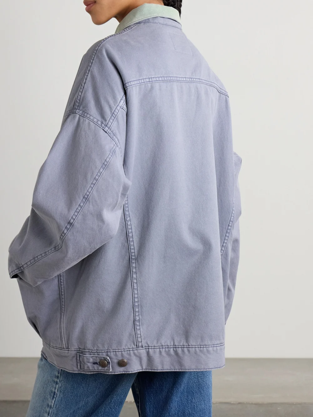 Back view of the R13 Lacey Denim Jacket