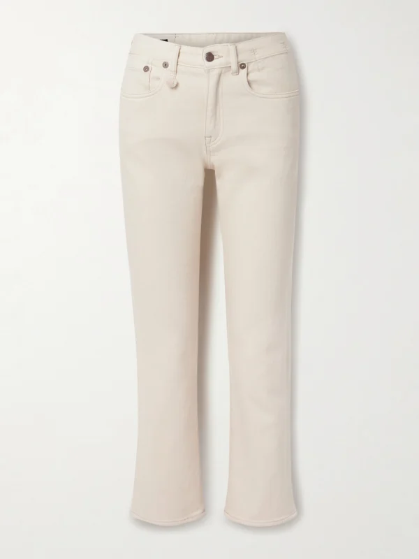 R13 Romeo Cropped Mid-rise Flared Jeans