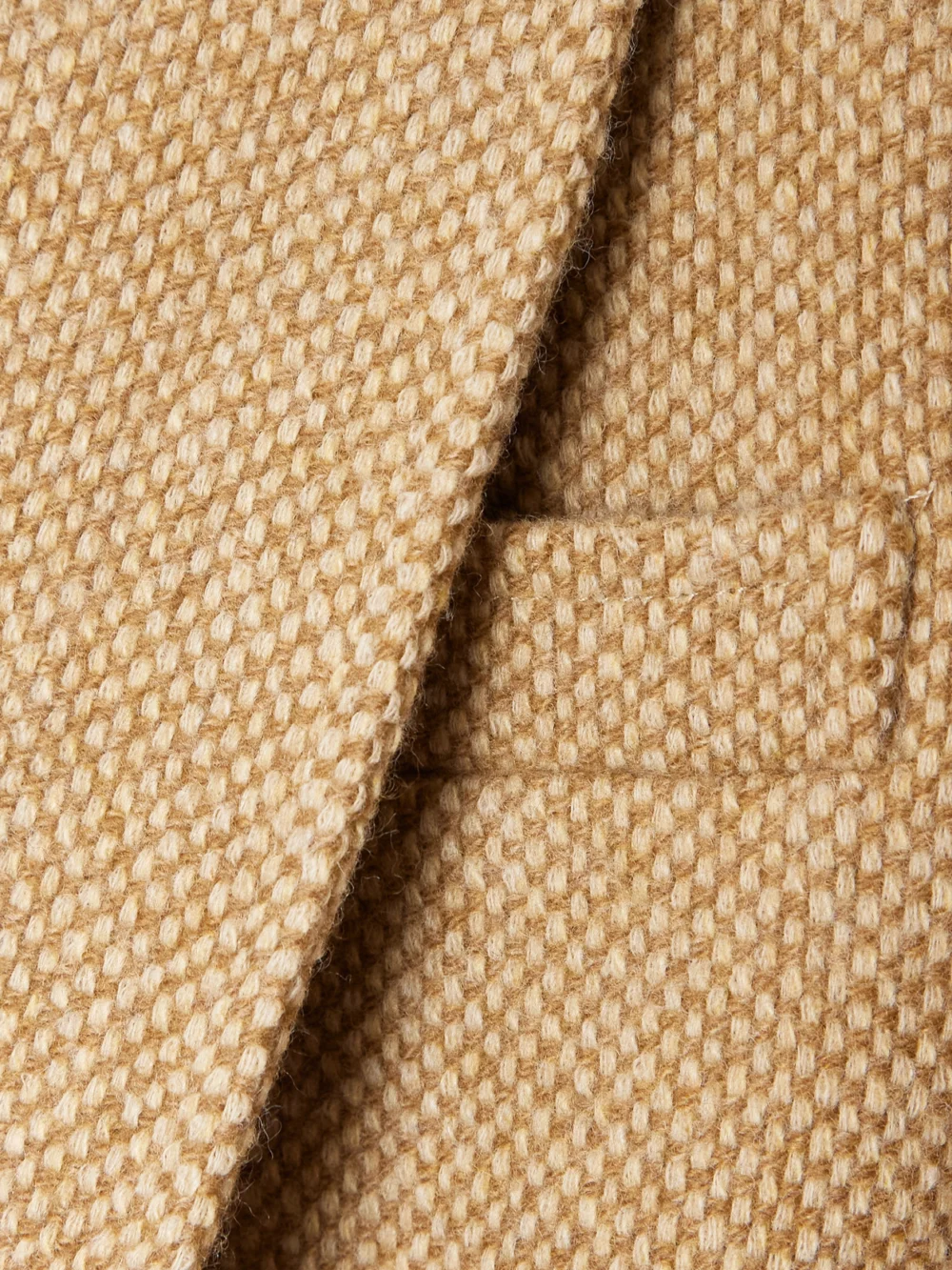 Close-up detail of the Ralph Lauren Collection Eli Wool and Cashmere-blend Tweed Blazer