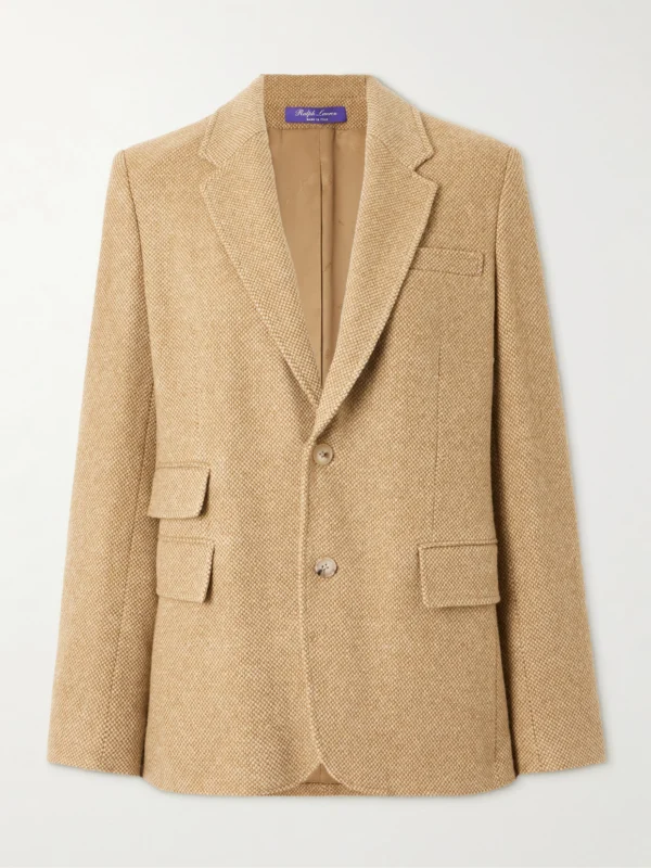 Ralph Lauren Collection Eli Wool and Cashmere-blend Tweed Blazer