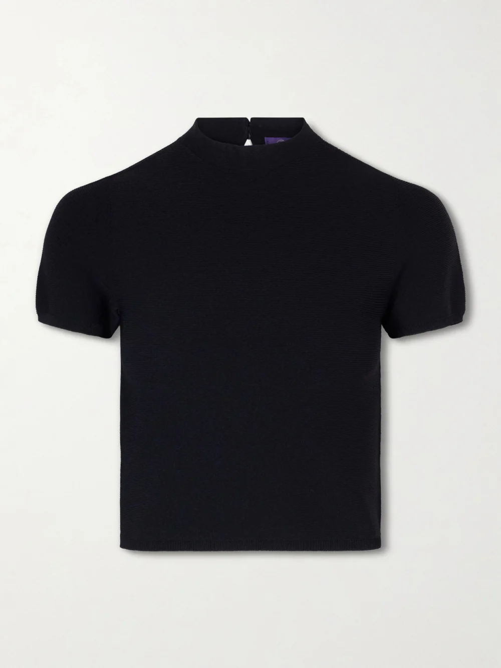 Ralph Lauren Collection Knitted T-shirt in black