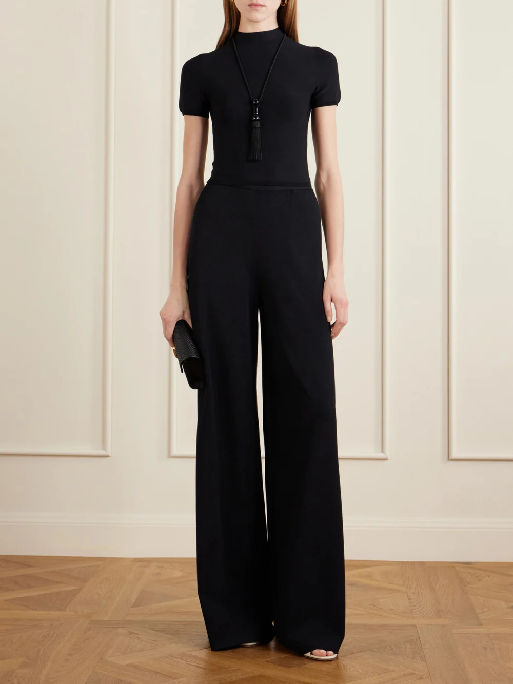 Ralph Lauren Collection Knitted T-shirt, worn by a model