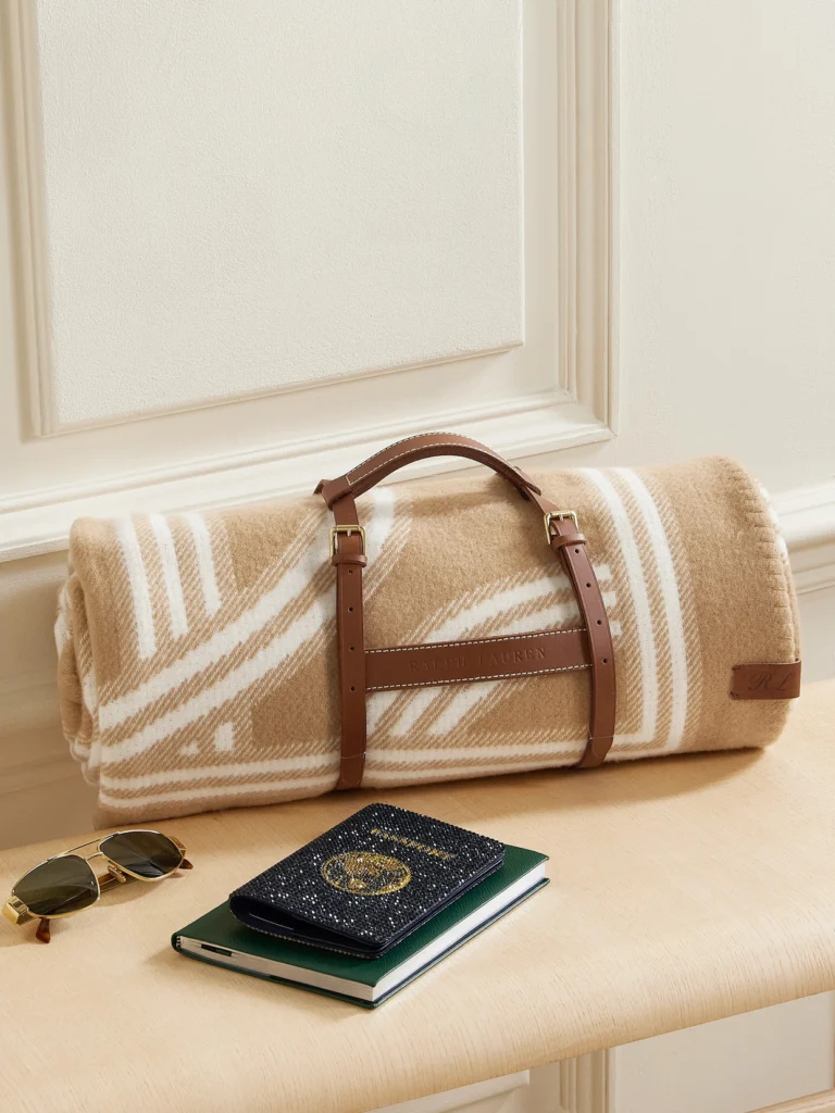 Ralph Lauren Home Berken Merino Wool and Cashmere-blend Jacquard Blanket