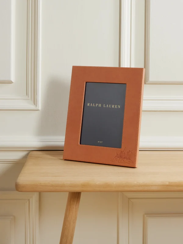 Ralph Lauren Home Garrett Embossed Leather 5x7 Picture Frame