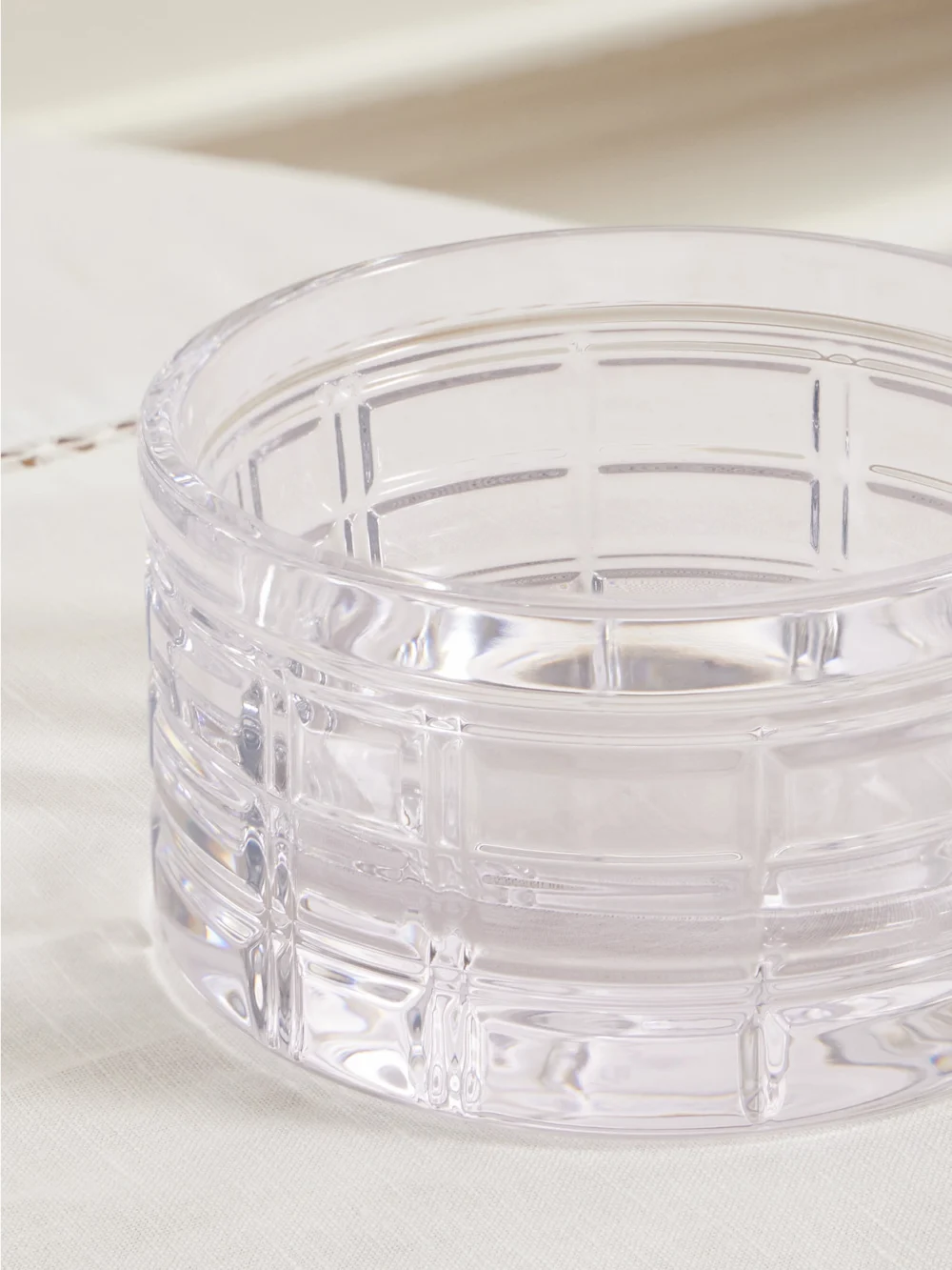 Close-up detail of the Ralph Lauren Home Hudson Crystal Bowl
