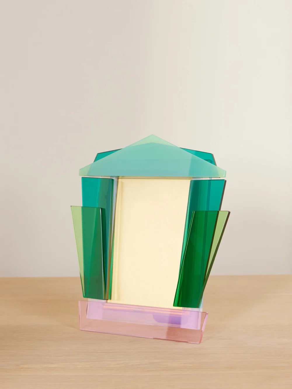 Reflections Copenhagen Dearest Crystal and Stainless Steel Frame in green