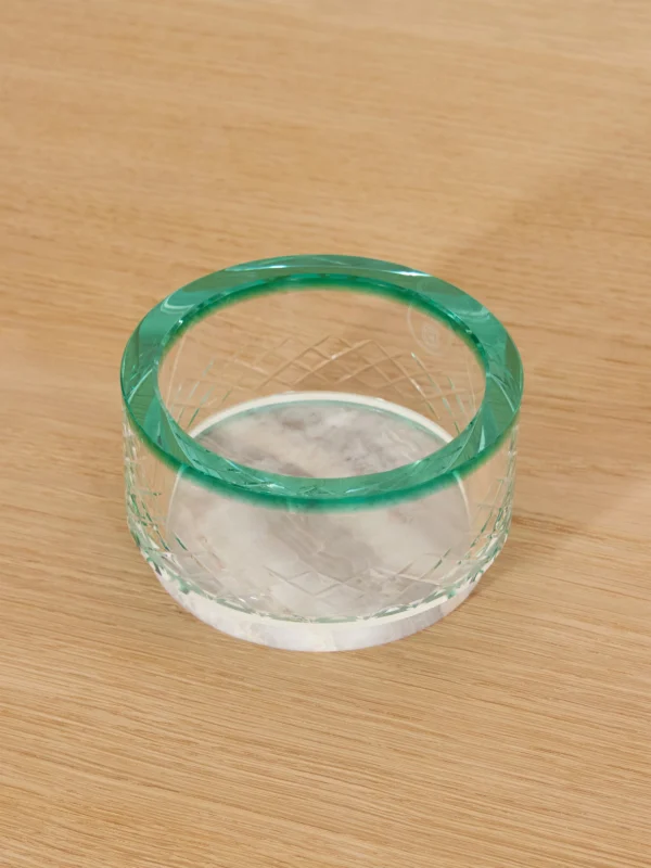 Reflections Copenhagen Gallant Crystal and Natural Onyx Nut Bowl