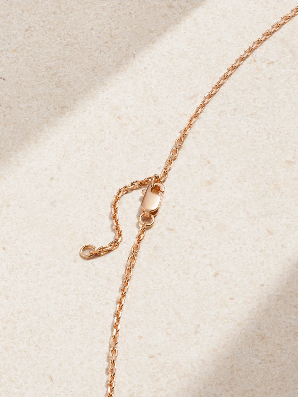 Back view of the Repossi Antifer 18-karat Rose Gold, Malachite and Diamond Necklace