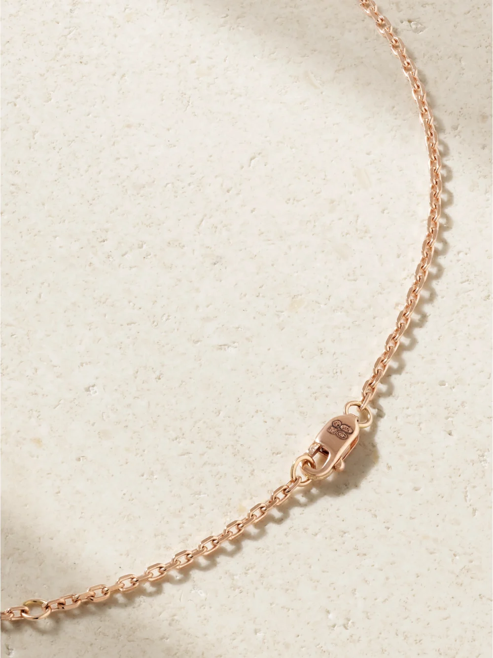 Back view of the Repossi Antifer 18-karat Rose Gold, Turquoise and Diamond Necklace