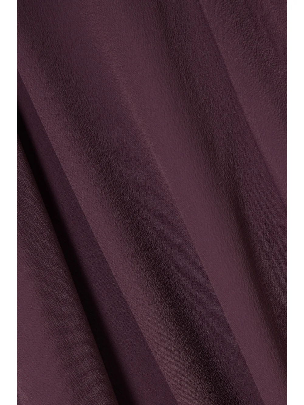 Close-up detail of the Rick Owens Abito Draped Crepe Wrap Midi Dress