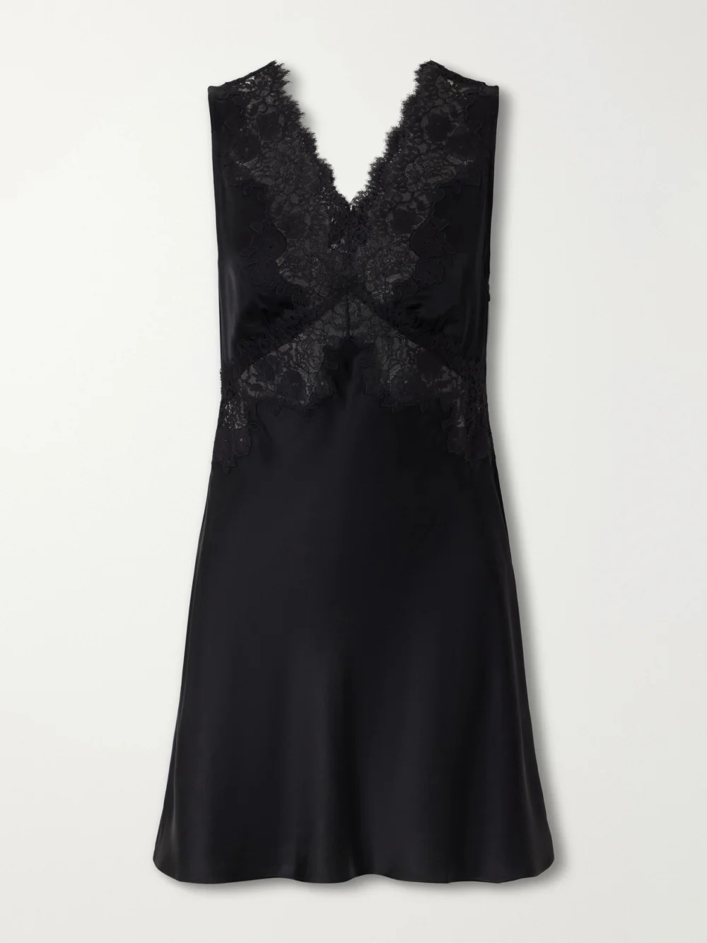 Rixo Rhegan Lace-trimmed Crepe Midi Dress in black