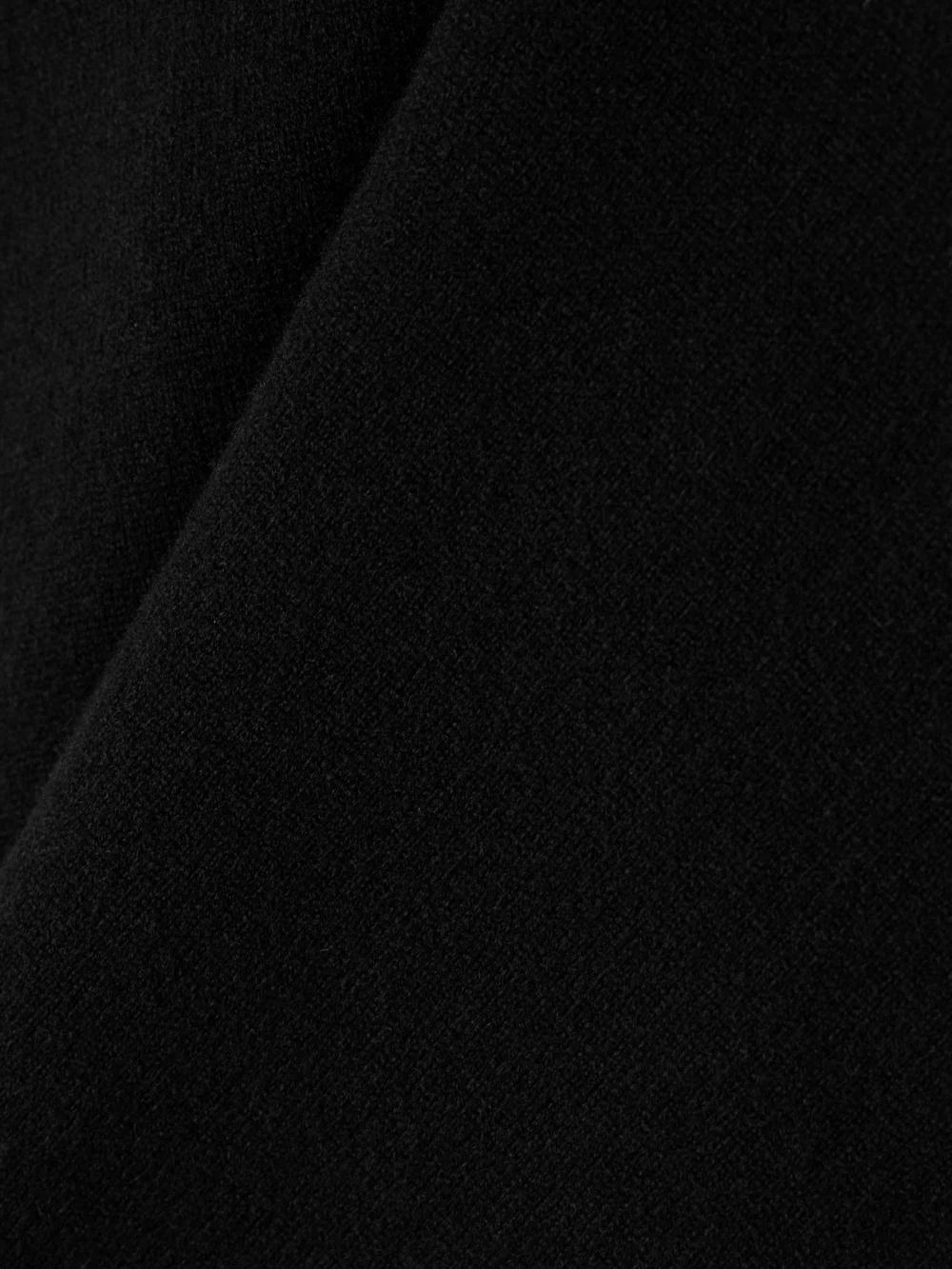 Close-up detail of the Róhe One-shoulder Draped Cutout Merino Wool-blend Top