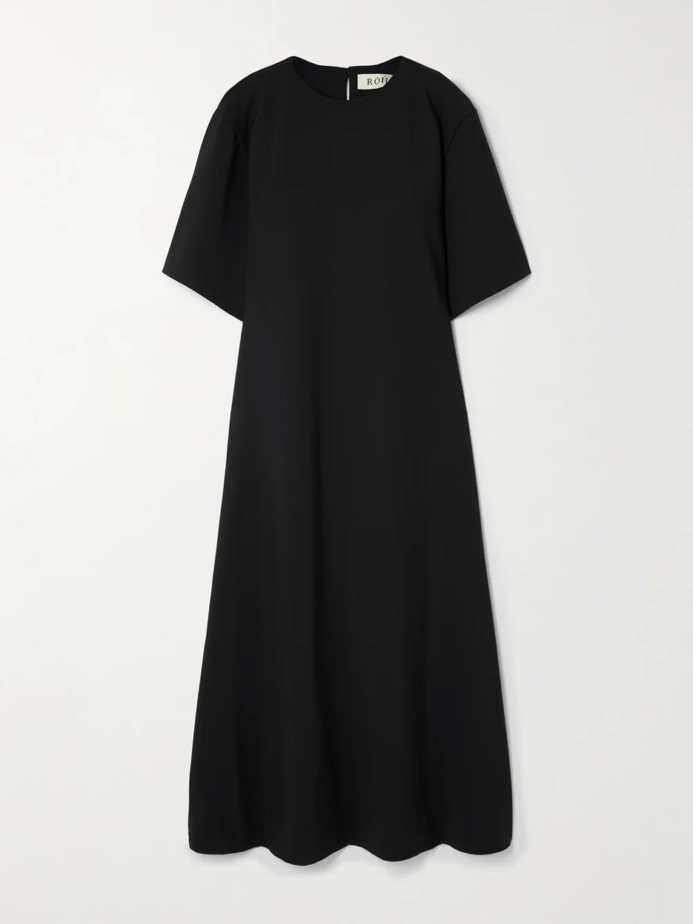 Róhe Recycled Stretch-scuba Maxi Dress in black