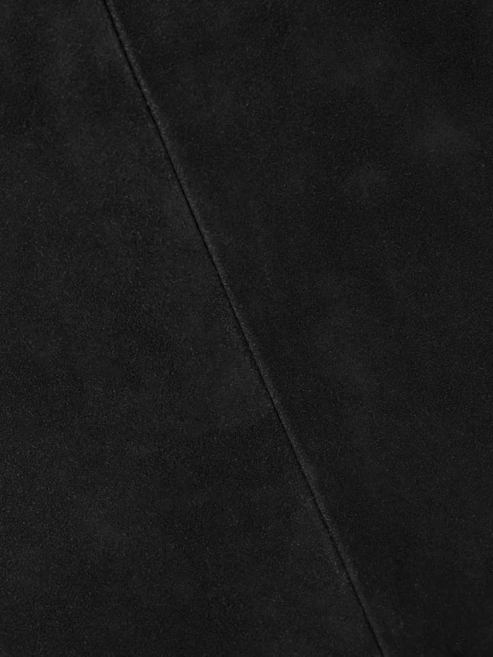 Close-up detail of the Róhe Suede Straight-leg Pants