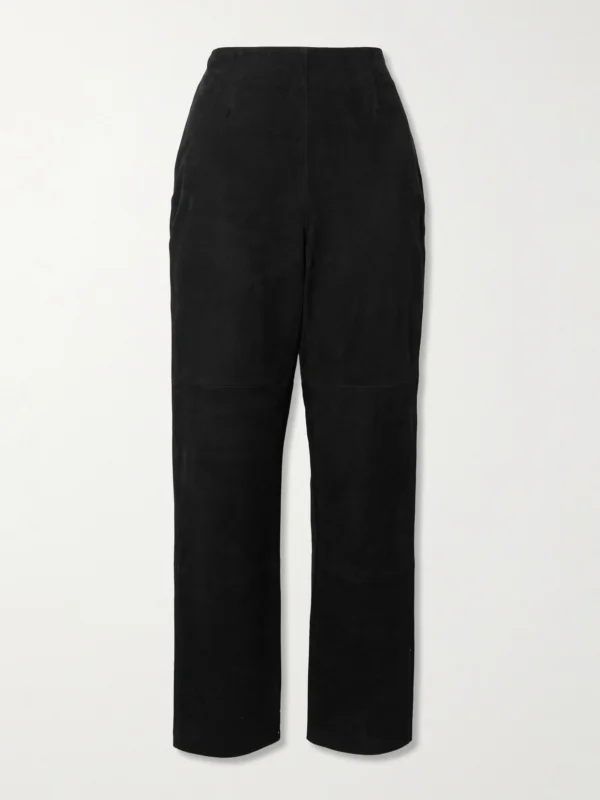 Róhe Suede Straight-leg Pants