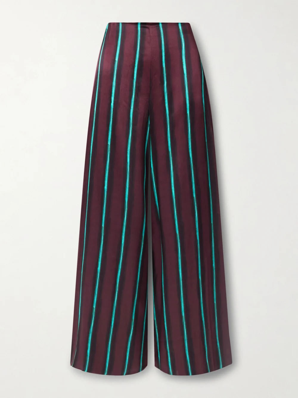 Roksanda Arneau Striped Silk-satin Wide-leg Pants in multi