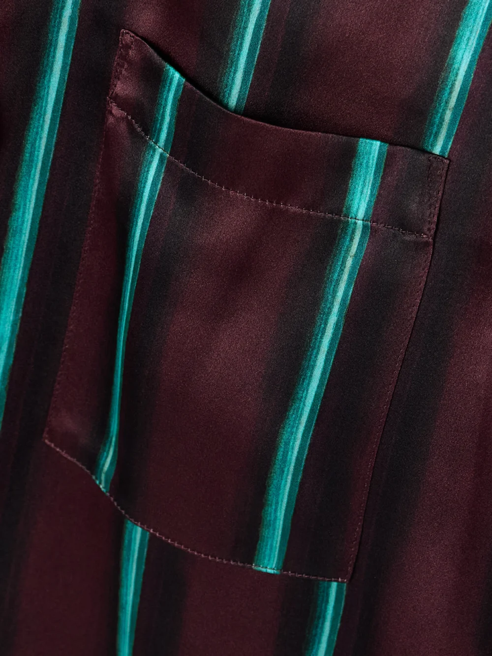 Close-up detail of the Roksanda Delan Printed Silk-satin Shirt