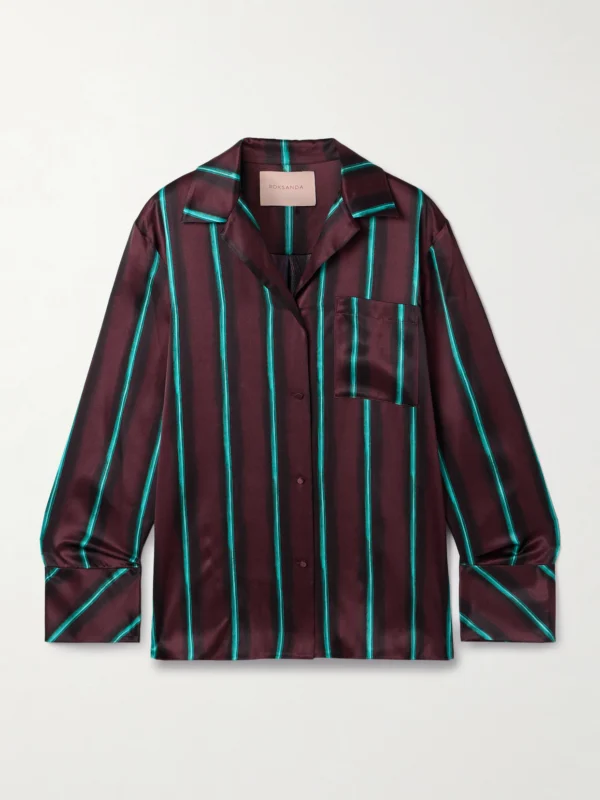 Roksanda Delan Printed Silk-satin Shirt