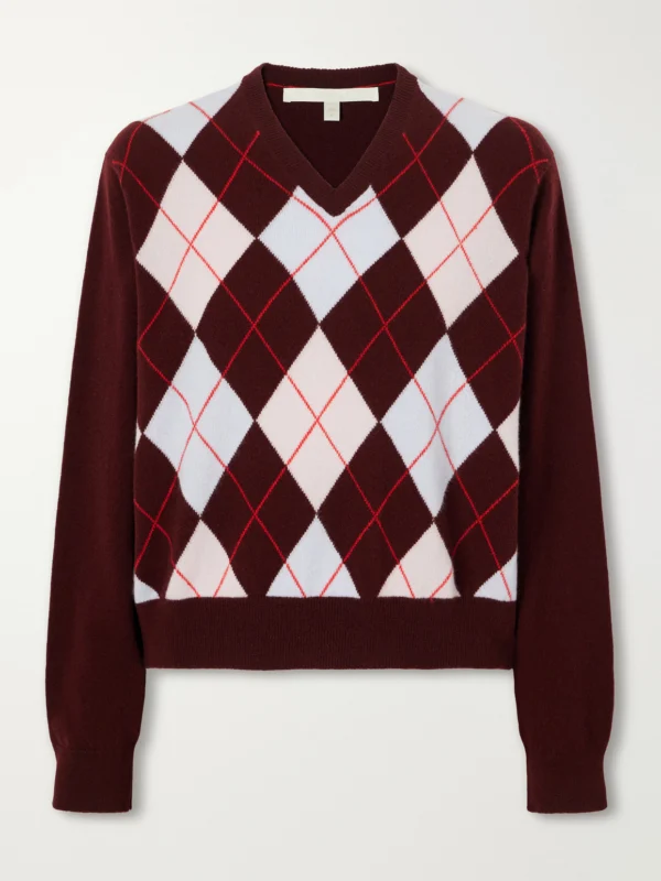 Rùadh The Academy Checked Cashmere Sweater