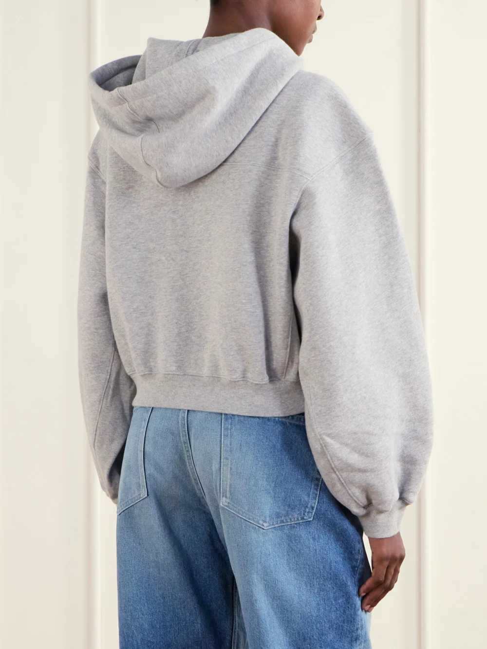 Back view of the Rùadh The Augustine Organic Cotton-jersey Hoodie