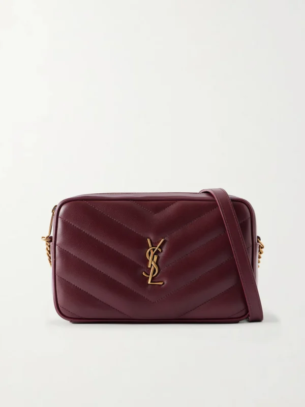 Saint Laurent Loulou Cassandre-embellished Matelassé Leather Shoulder Bag
